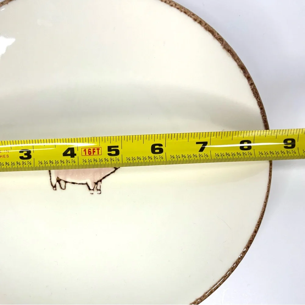 Ceramic Pig Plate Serving Plate Farmhouse Style Made in Portugal‎